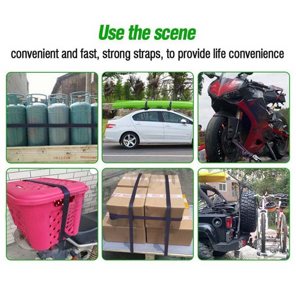 YNATURAL Dây Buộc Hành Lý Có Móc Tiện Dụng Cho Xe Máy