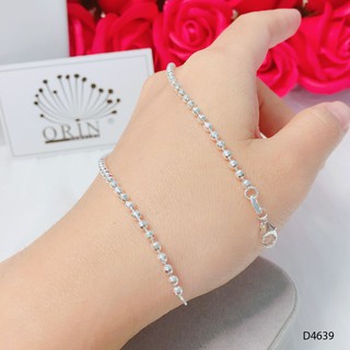 Dây chuyền bạc s925, dây bi thiết kế cao cấp orin d4639