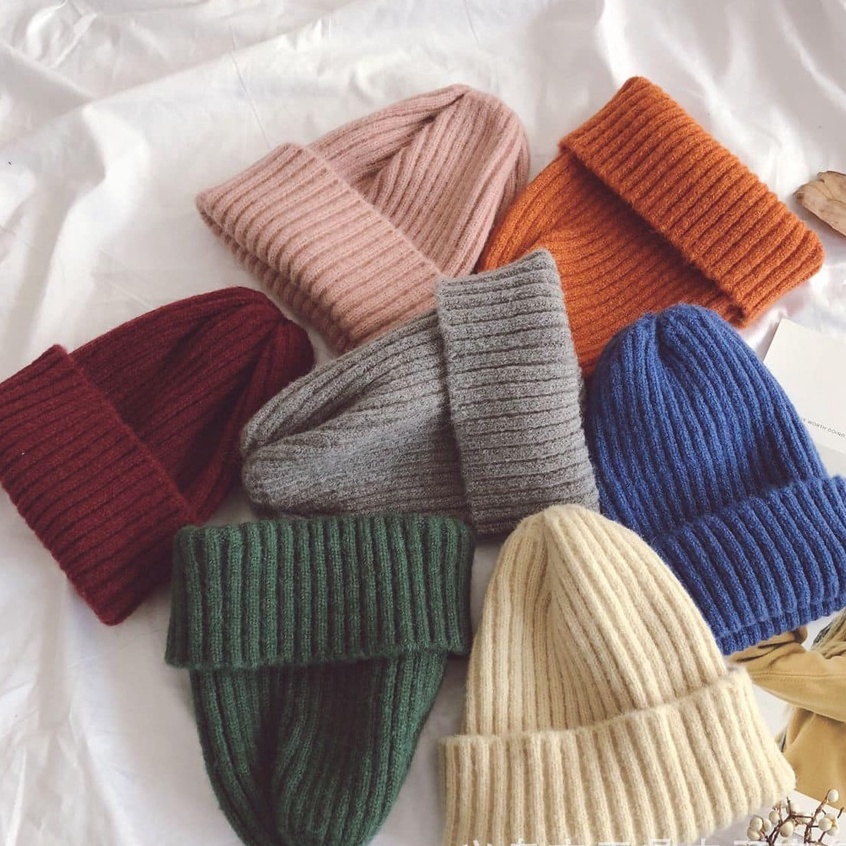 Mũ Len Basic Thời Trang Cho Bé Nhiều Màu 1-5 Tuổi