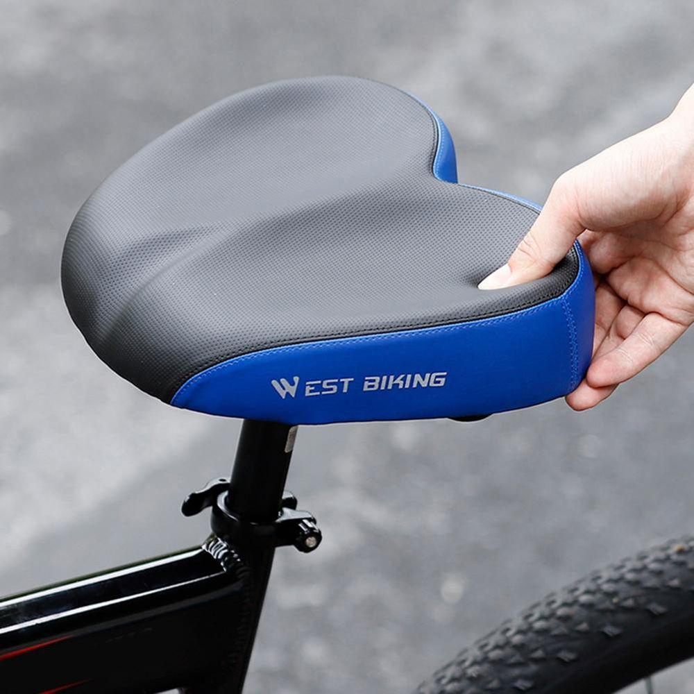 Yên xe đạp MMULCK bản rộng dày dặn thoáng khí giảm xóc tiện dụng
