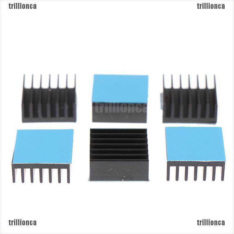 Set 10 Miếng Tản Nhiệt Bằng Nhôm Đen 14x14 X 6mm | BigBuy360 - bigbuy360.vn