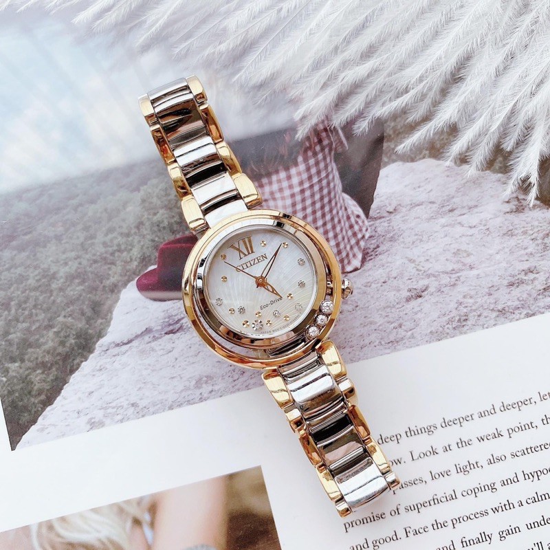 Đồng hồ nữ 🍂🍂Citizen Sunrise EM03 - Bông hậu nhà Citizen
