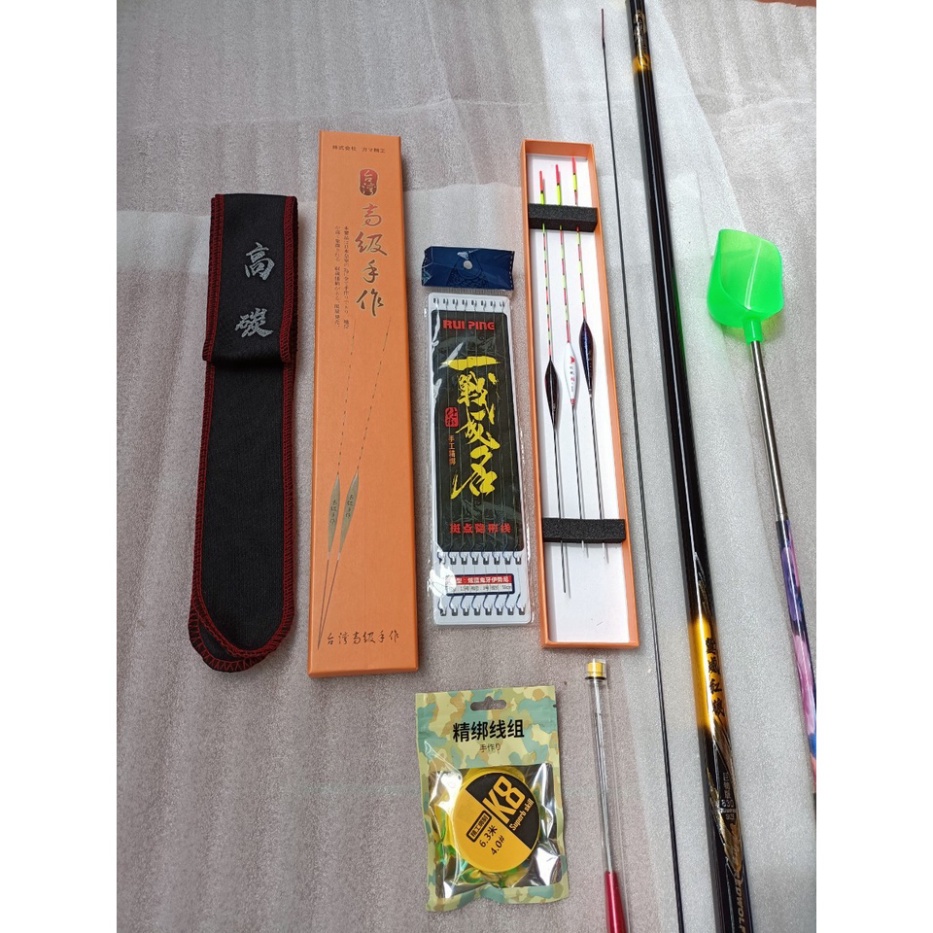 Combo Câu đài  Cần Tiểu Ngư Vương 6H + Tặng kèm Ngọn phụ.