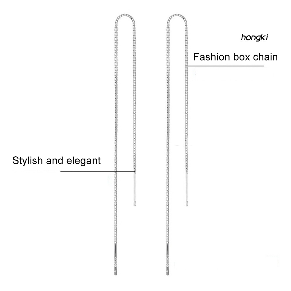 1 Khuyên Tai Dáng Dài Thiết Kế Đơn Giản Thời Trang Cho Nữ