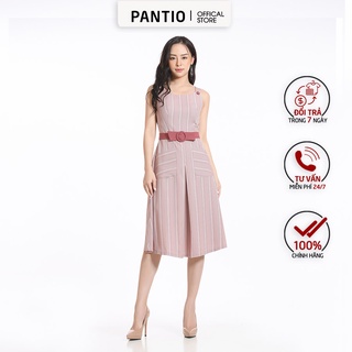 FDP52323 - Đầm dạo phố kẻ sọc thiết kế tinh tế nhẹ nhàng - PANTIO