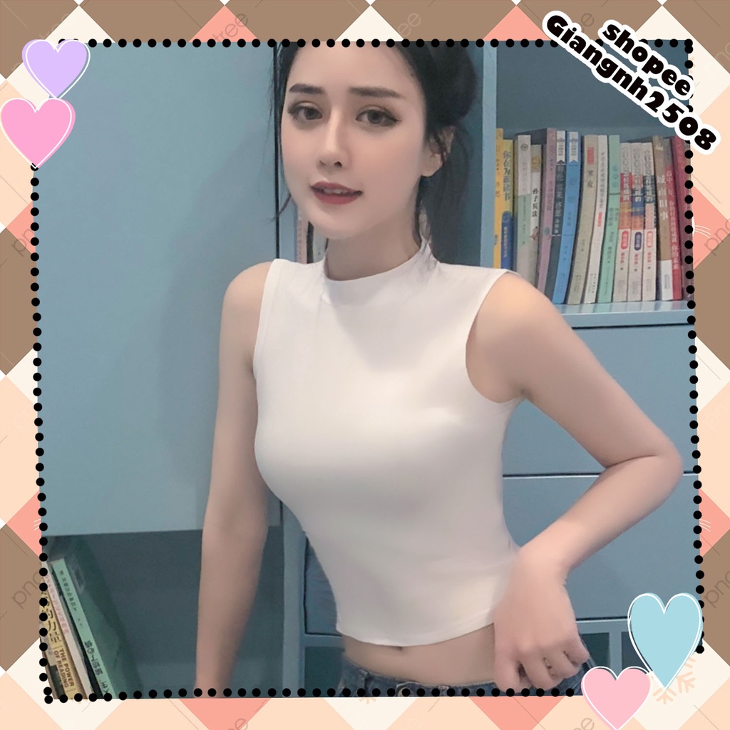 A007 Áo Croptop ba lỗ ôm body thể thao, áo tank top sát nách crt đen trắng ulzzang trẻ trung, bra tập gym, yoga nữ