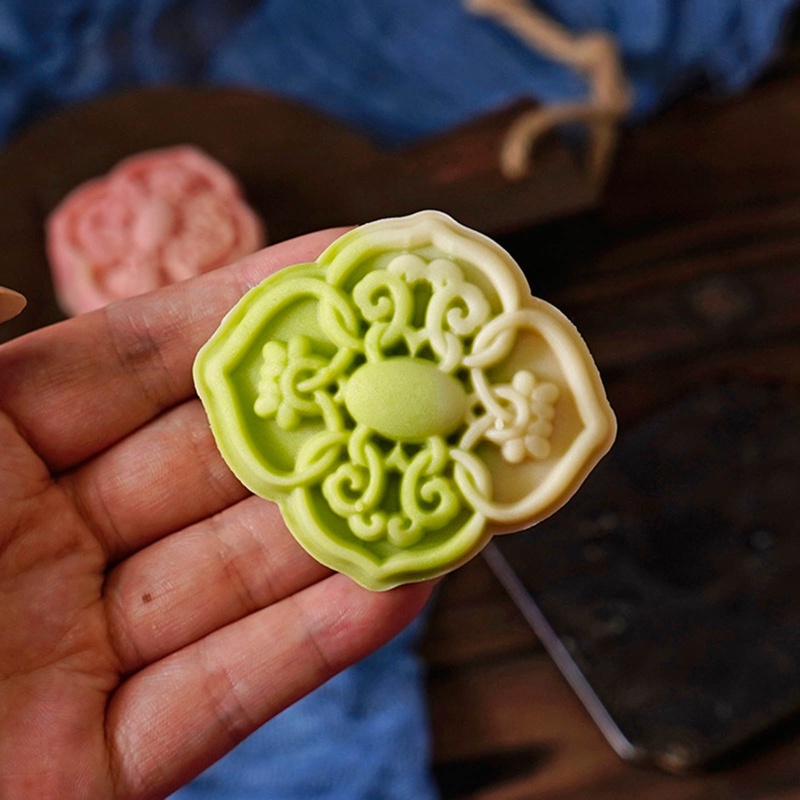 Khuôn Làm Bánh Trung Thu Dạng Nhấn 50g DIY Phong Cách Trung Hoa