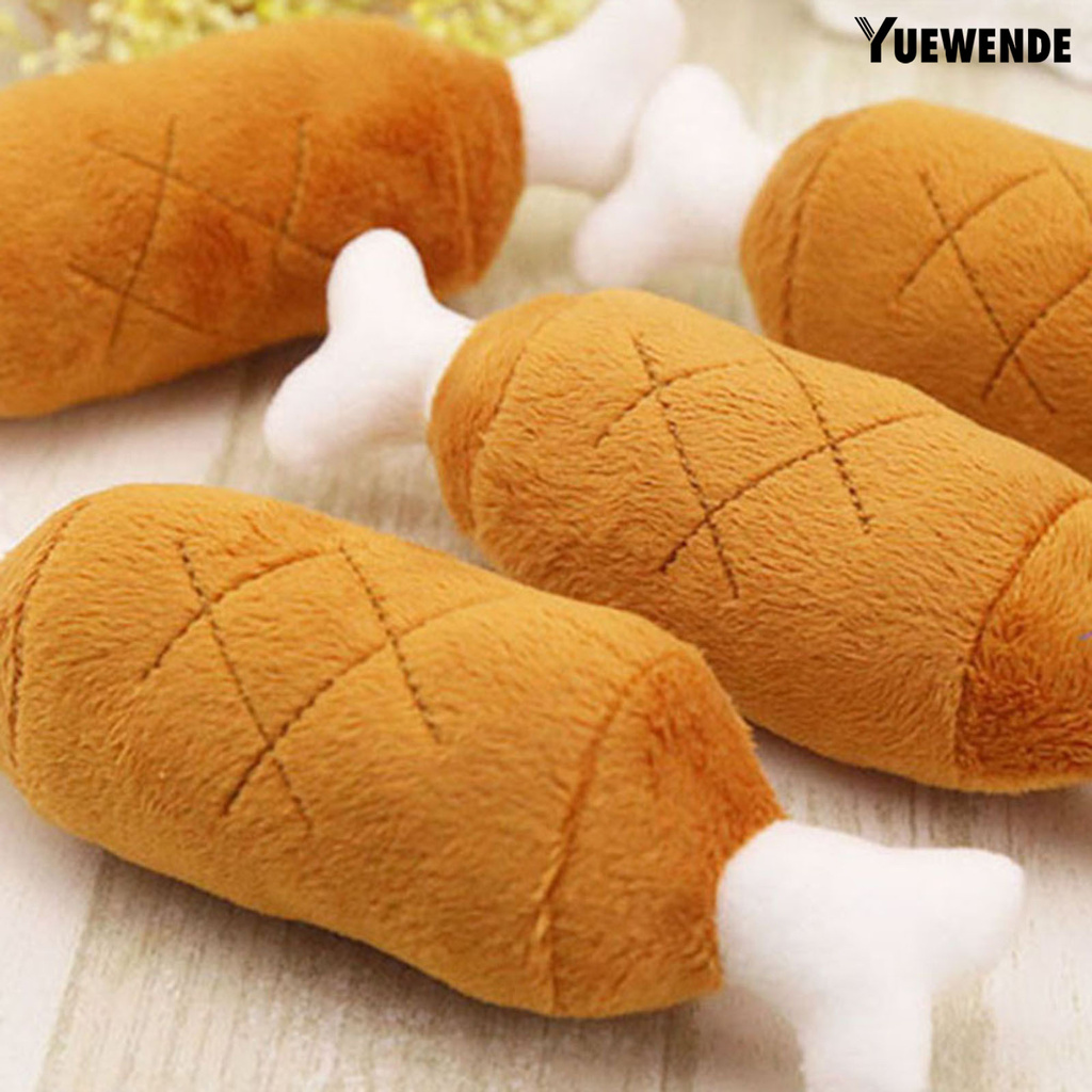 Đồ Chơi Nhồi Bông Hình Đùi Gà Bằng Nhung Lông Cho Thú Cưng Vui Đùa