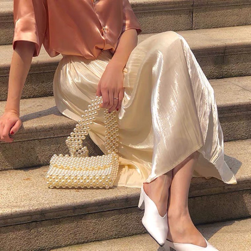 CHÂN VÁY XÒE PHI BÓNG ORGANZA