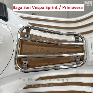 Baga Sàn Vespa Sprint Primavera GTS GTV Màu trắng inox