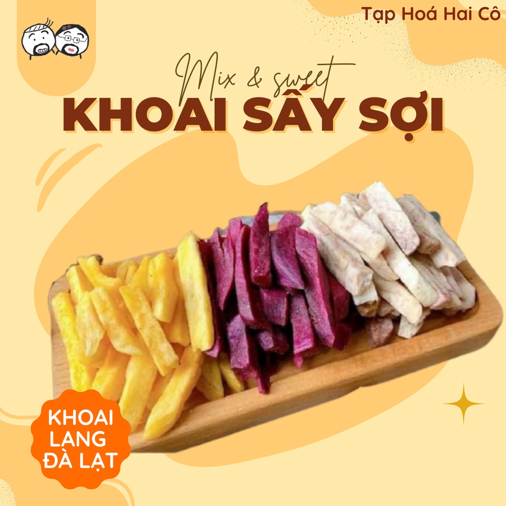 KHOAI SẤY SỢI MIX 3 VỊ GIÒN TAN NHỨC NÁCH LUN QUÝ DZỊ ƠI