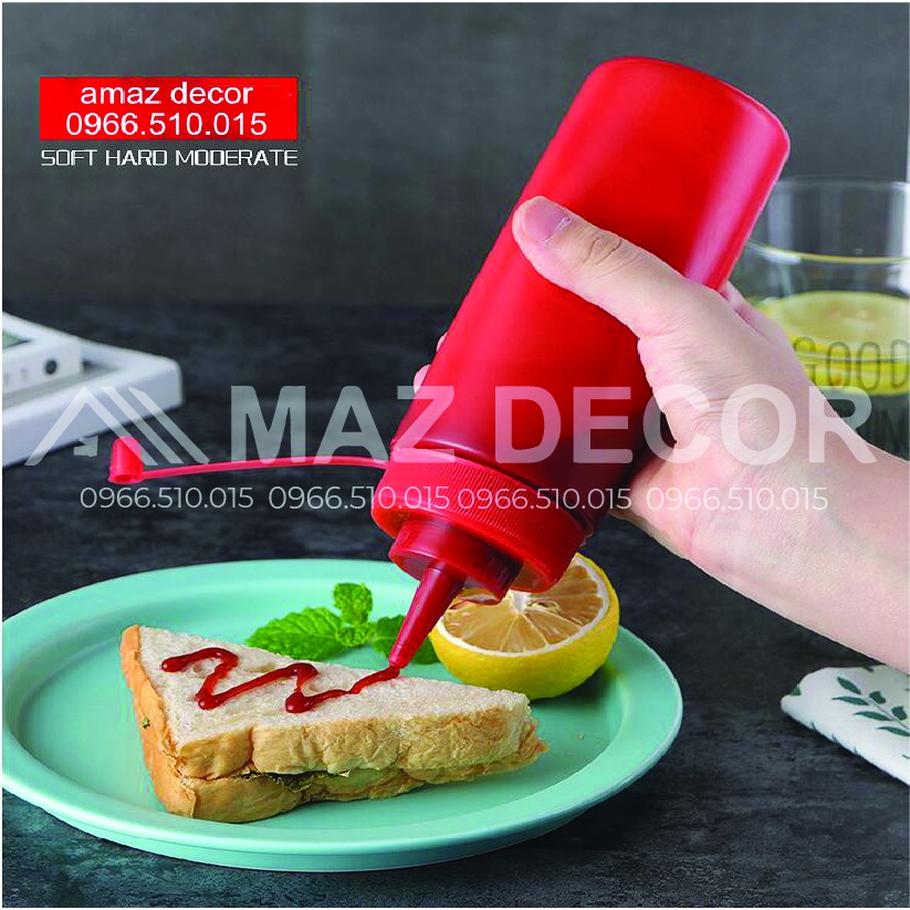 SALE GIÁ SỈ TẠI XƯỞNG Bình lọ xịt chai nhựa đựng nước sốt siro mayonnaise 250ml-500ml-650ml-1l siêu tiện dụng