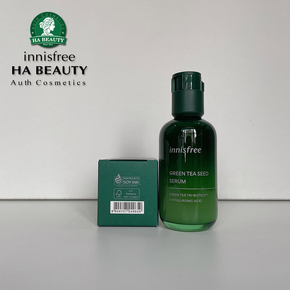 Tinh chất dưỡng ẩm ngừa chống lão hóa sớm kết hợp tinh chất trà xanh innisfree Green Tea Seed Serum 80 ml làm dịu da