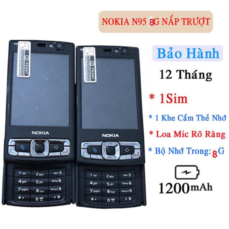 Điện Thoại Nokia N95 8GB Có WiFi 3G Bảo Hành Uy Tín - Nokia N95 cũ