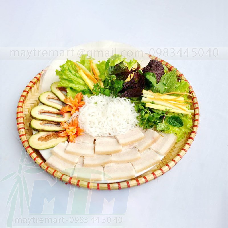 Mẹt tre (cạp đỏ) hun khói, nhúng keo - cạp cứng