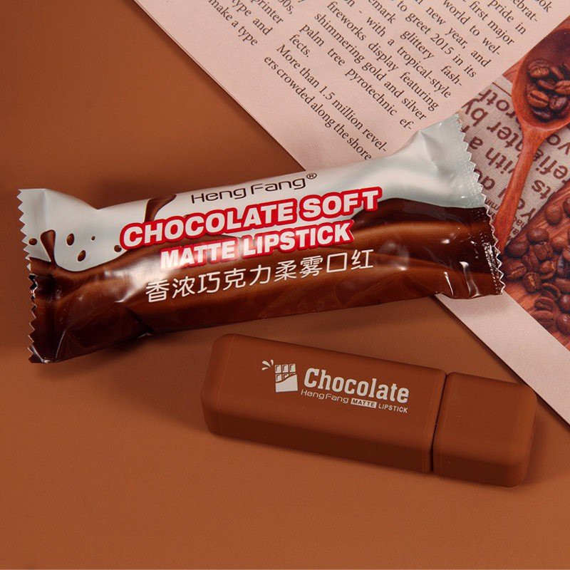 💄 Son Thỏi Lì HENGFANG 9422 Matte Lipstick Chocolate Snack Chính Hãng Nội Địa | BigBuy360 - bigbuy360.vn
