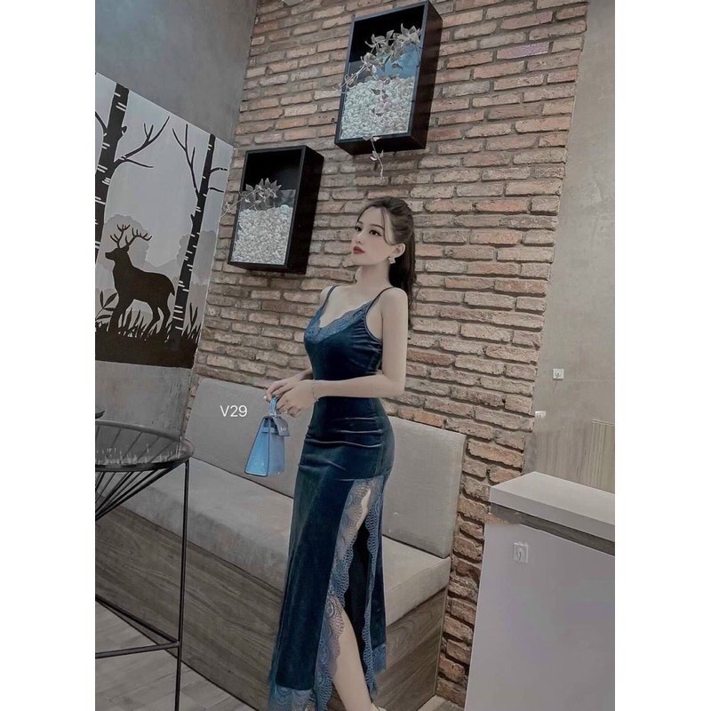 Đầm body nhung ren | BigBuy360 - bigbuy360.vn