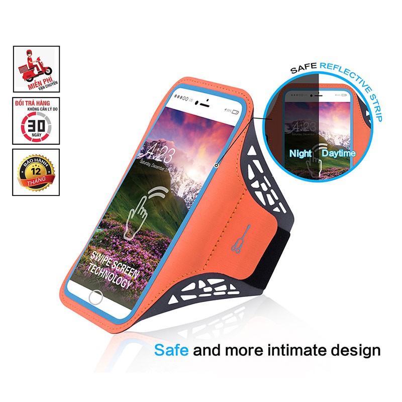 Bao Đeo Tay Điện Thoại Cao Cấp Chạy Bộ Thể Dục, Bao Đeo Bắp Tay Điện Thoại Iphone, Samsung 6.2 inch SG106