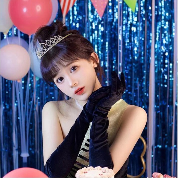 1 set Dây Đai Chữ Y Và Vương Miện Công Chúa Mừng Sinh Nhật Cho Bé Gái