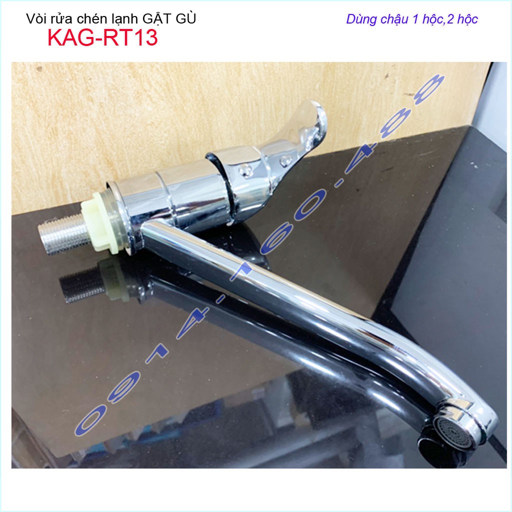 Vòi bếp gật gù KAG-RT13, vòi chậu rửa bát chén gật gù sử dụng tốt siêu bền