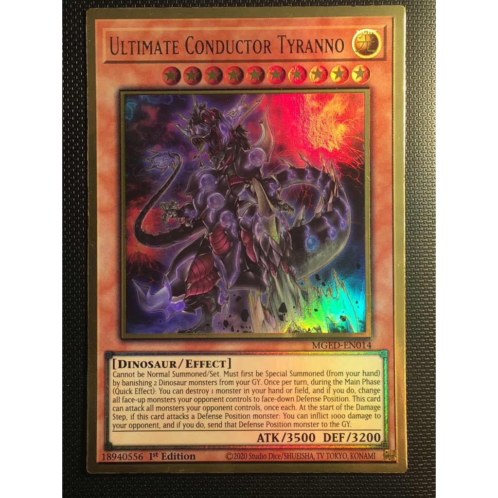 Bài Yugioh - Ultimate Conductor Tyranno (Premium Gold Rare)