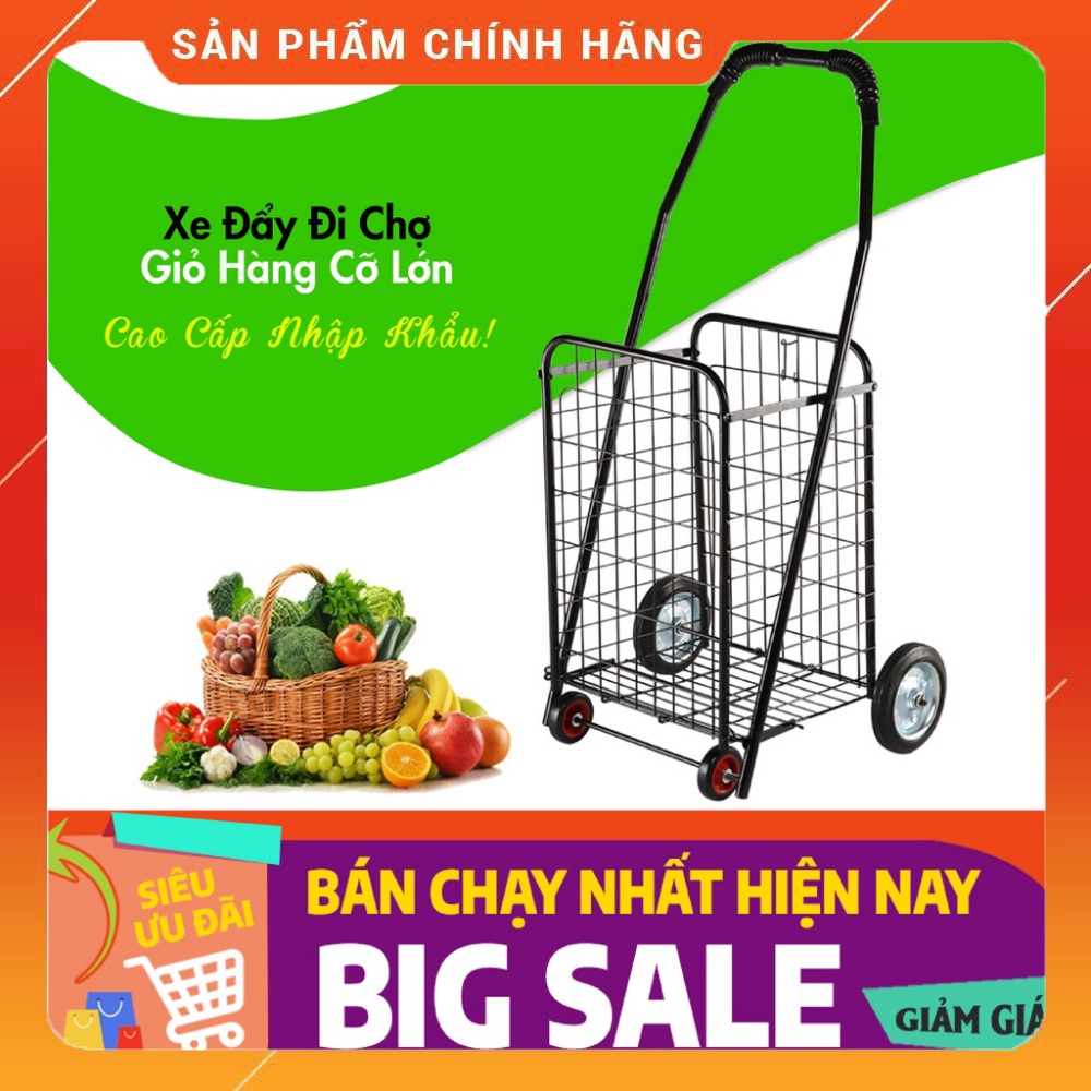 Xe Đi Chợ , Xe Kéo Đi Siêu Thị,Xe Đi Chợ Có Giỏ Hàng nhập khẩu -XDC02