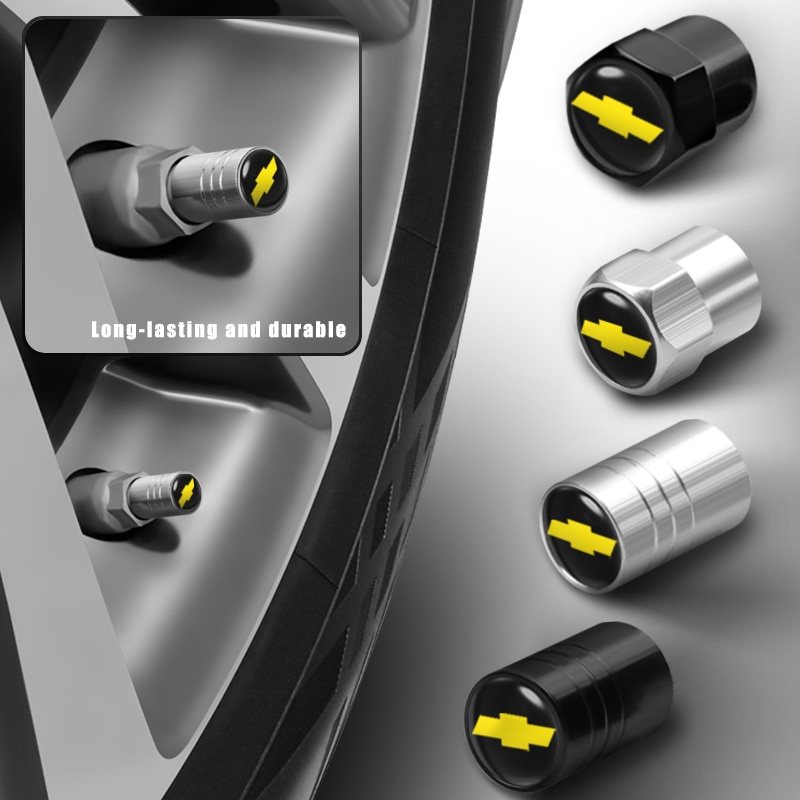 Set 4 Nắp Van Hơi Chuyên Dụng Cho Xe Hơi Chevrolet spin spark trailblazer aveo optra cruze