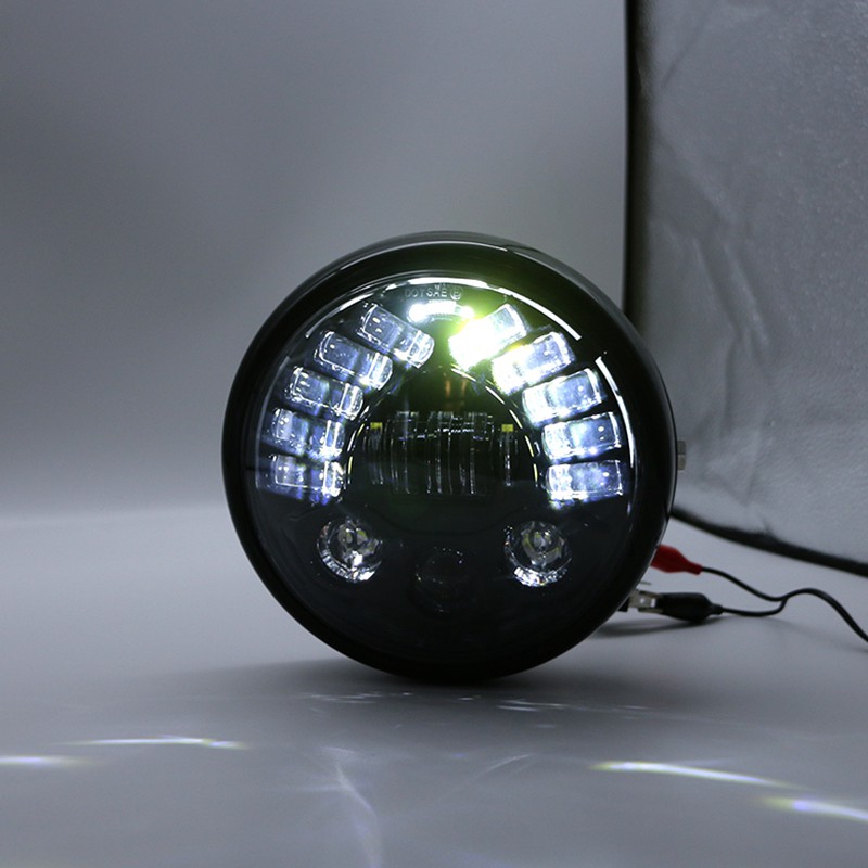 Mới Đèn Pha LED 7 Inch Cho Xe Mô Tô Harley Davidson YAMAHA BMW Cafe Racer
