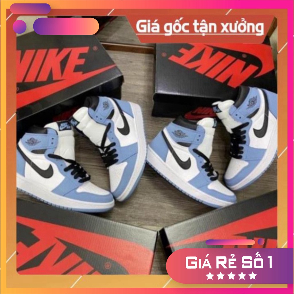 Giày Thể Thao Air Jd Xanh Móc Đen, Giày JD1 Cổ Cao Cao Nam Rẻ Nhất Shopeee