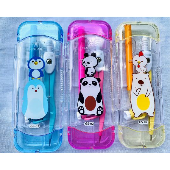 [Hàng đẹp G-star] Compa kèm bút chì cho học sinh, đồ dùng học tập cute - VPP THIÊN ÁI