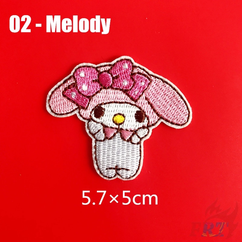 Miếng vá họa tiết hoạt hình Giai điệu của tôi và Kuromi tự ủi lên đồ