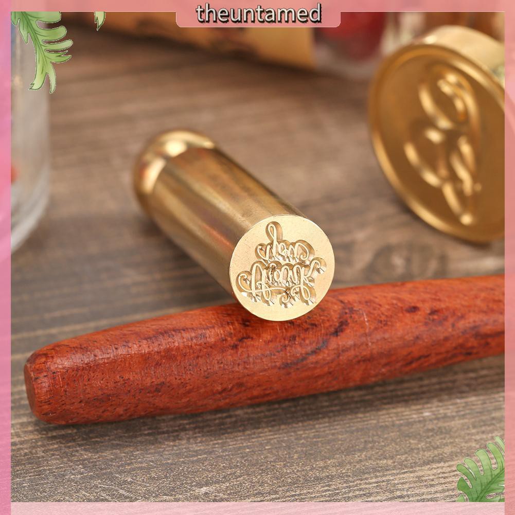 Con dấu đóng sáp in chữ Thank You dùng trang trí album thủ công DIY / bìa thư đám cưới