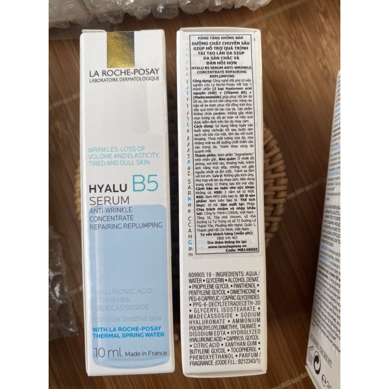 Serum Hyalu B5 và serum Vitamin C10 tinh khiết La Roche-Posay