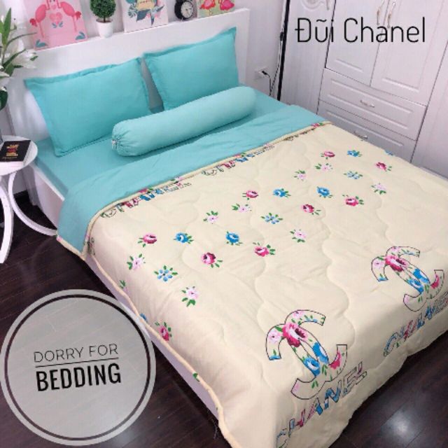 Set Chăn hè ga gối đũi