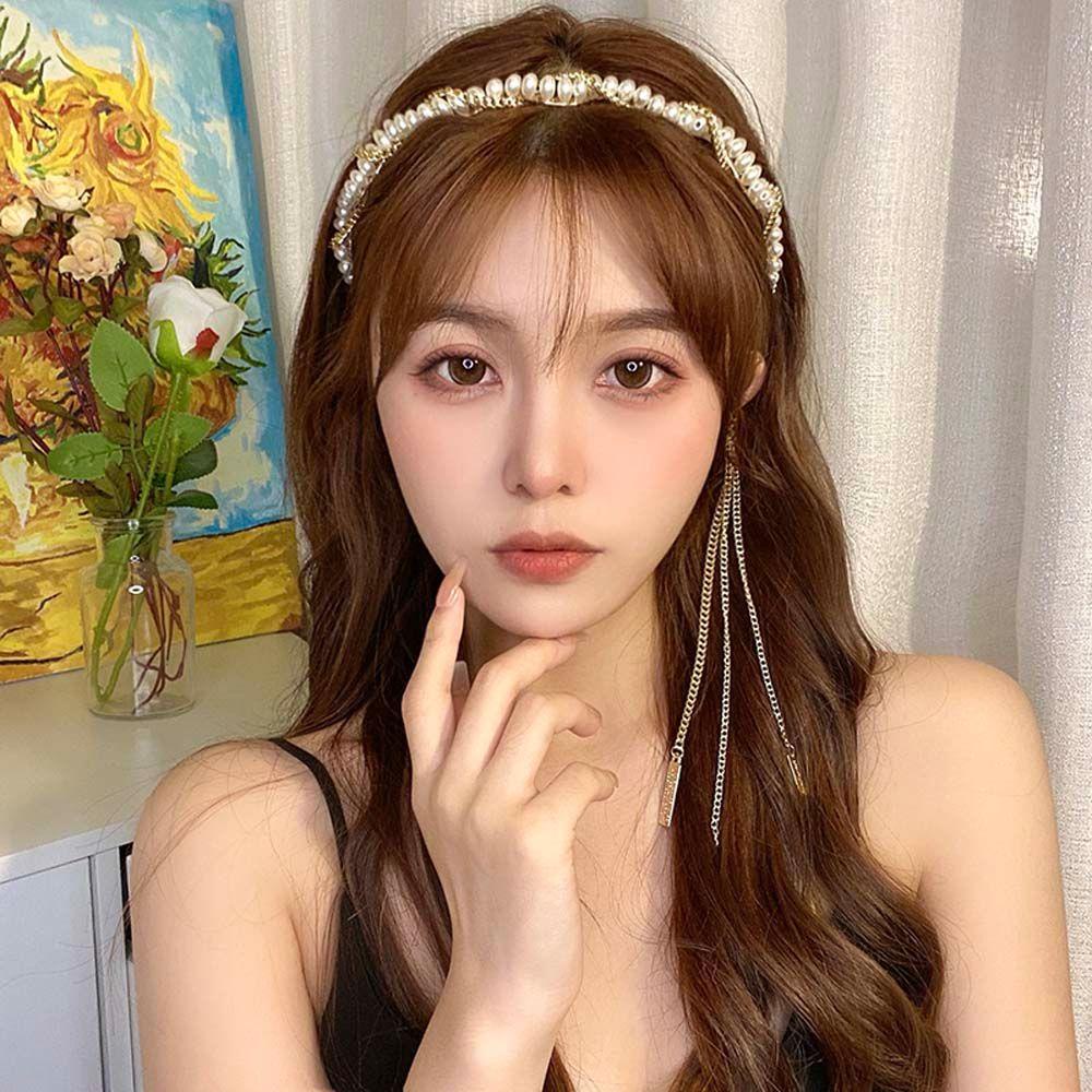 Băng Đô Cài Tóc Màu Ngà Đơn Giản Thanh Lịch Cho Nữ|Băng Đô Cài Tóc Màu Sắc Thời TrangÁo Kiểu Hàn Quốc Thiết Kế Trẻ Trung Cá Tính