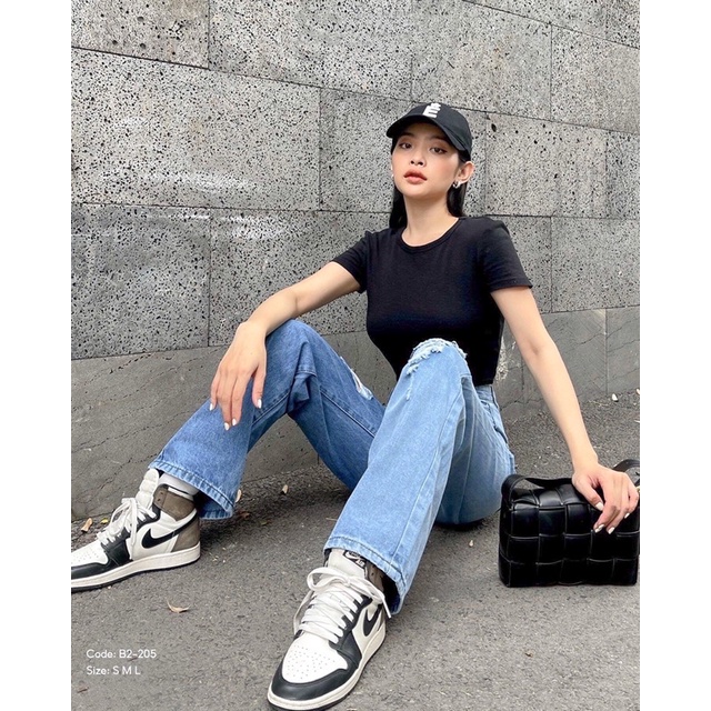 Quần Jean Nữ Ống Rộng Tiqi Nhiều Mẫu