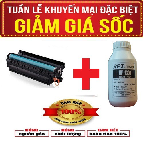 combo 1 hộp mực máy in 2900 và 1 lọ mực đổ