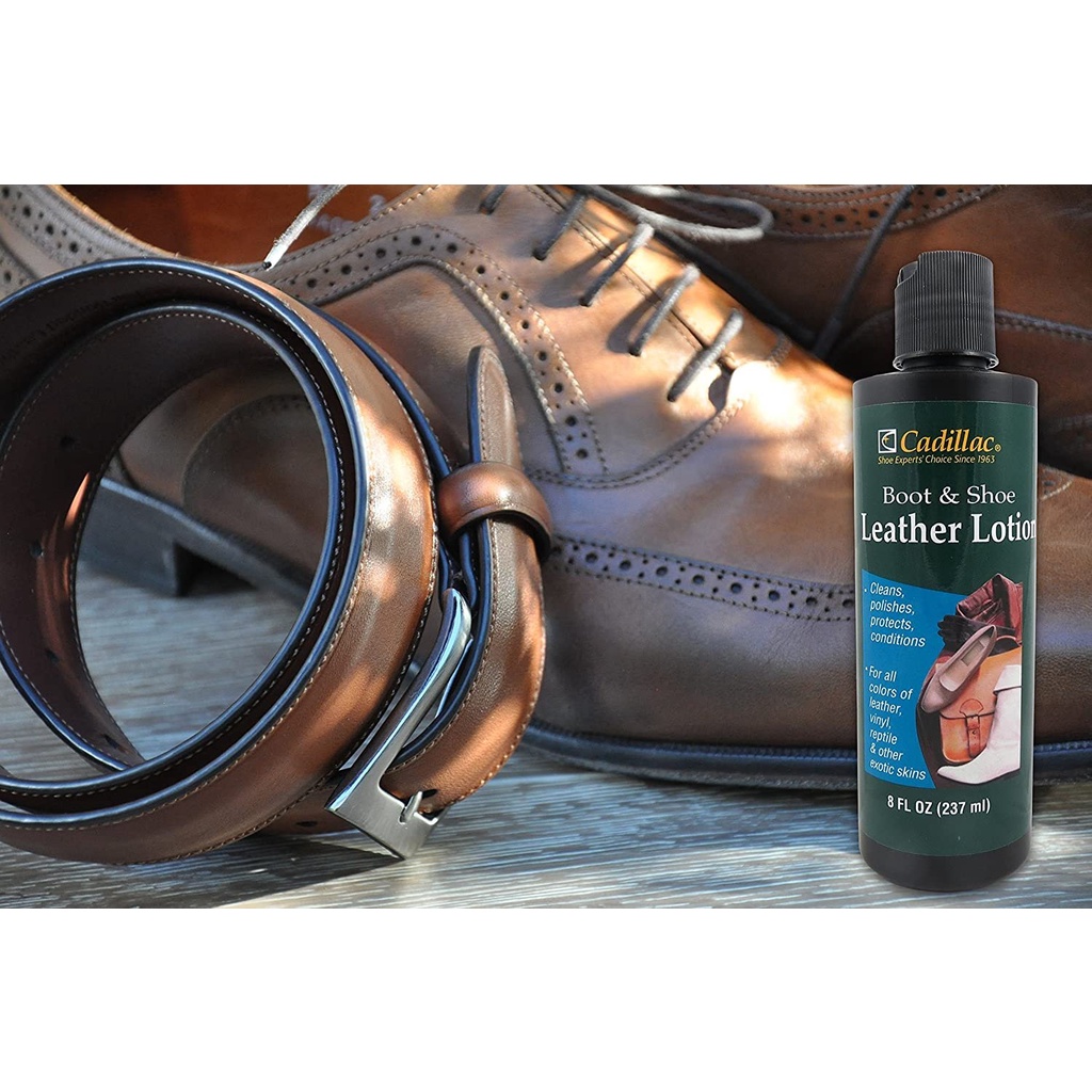 Dung dịch bảo dưỡng đồ da Cadillac Boot and Shoe Leather Lotion 237ml
