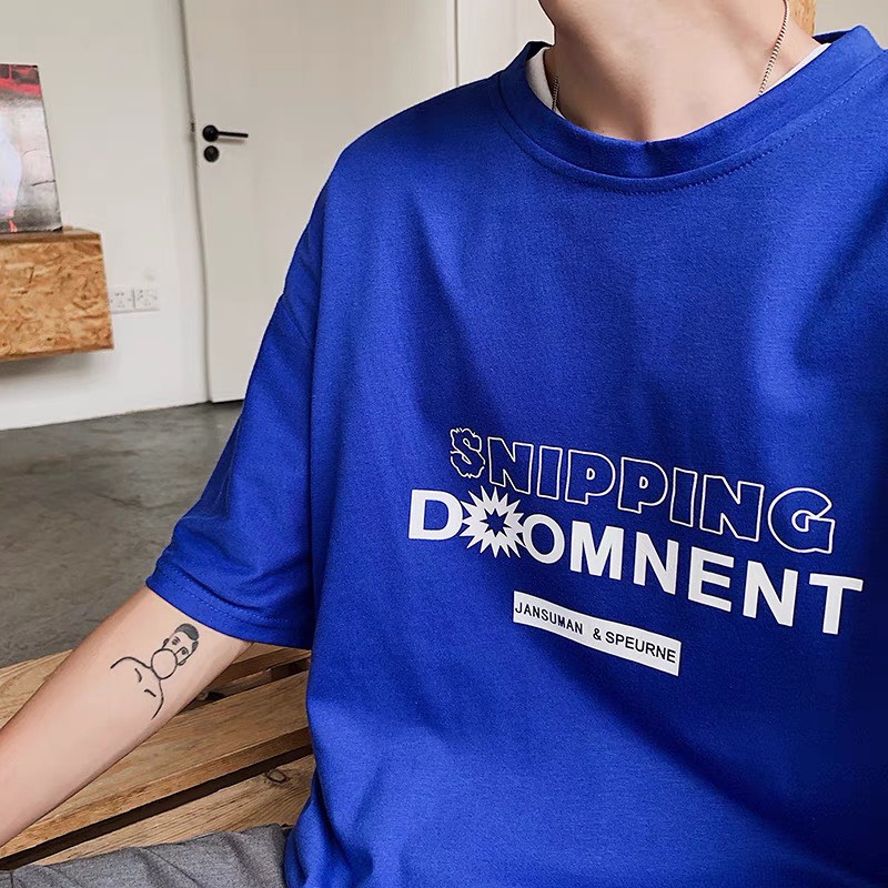 Áo thun tay lỡ unisex nam nữ form rộng oversize AT507