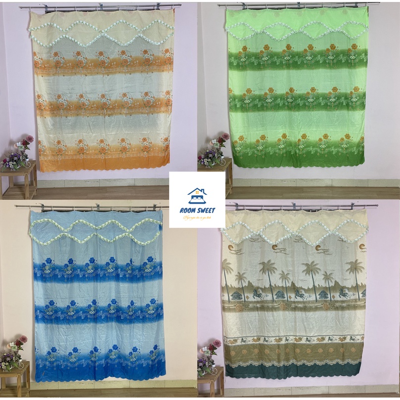 RIDO NGĂN PHÒNG GẤM SAO CÓ MÓC TREO SẴN MÀN CỬA SỔ , CHỐNG NẮNG, TRANG TRÍ NHÀ CỬA DỄ LẮP ĐẶT