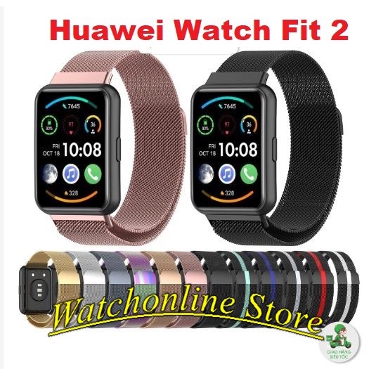 Dây đeo nam châm thép không gỉ cho Huawei Watch Fit 2