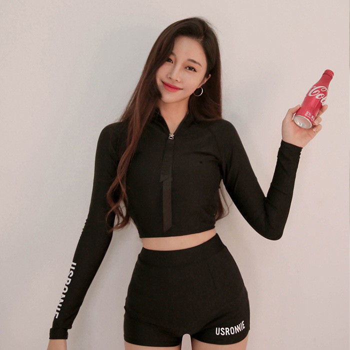 Đồ bơi nữ croptop tay dài usronnie cao cấp CÓ SẴN | BigBuy360 - bigbuy360.vn