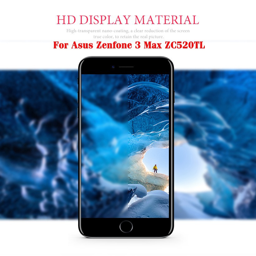 Miếng dán cường lực bảo vệ và khăn lau cho ASUS Zenfone 3 Max ZC520TL X008d