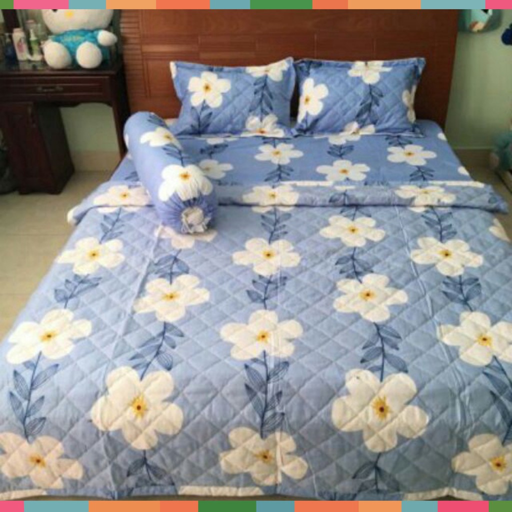 bộ ga trải giường cotton 4 món size 1m6x2m - ga trải giường