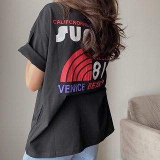 Áo phông Audrey Suff Freesize (trắng/đen)