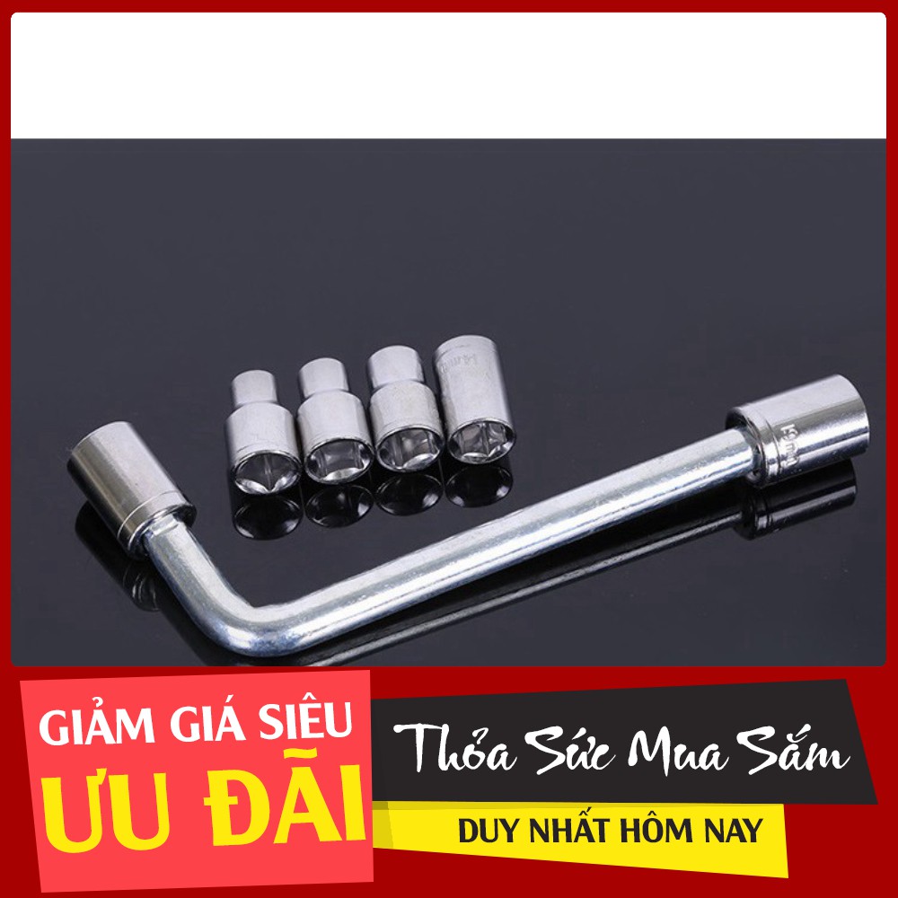 (Hàng Đẹp)  Ổ Cắm Cờ Lê 7 món chữ L - 5752 (Rẻ Là Mua)