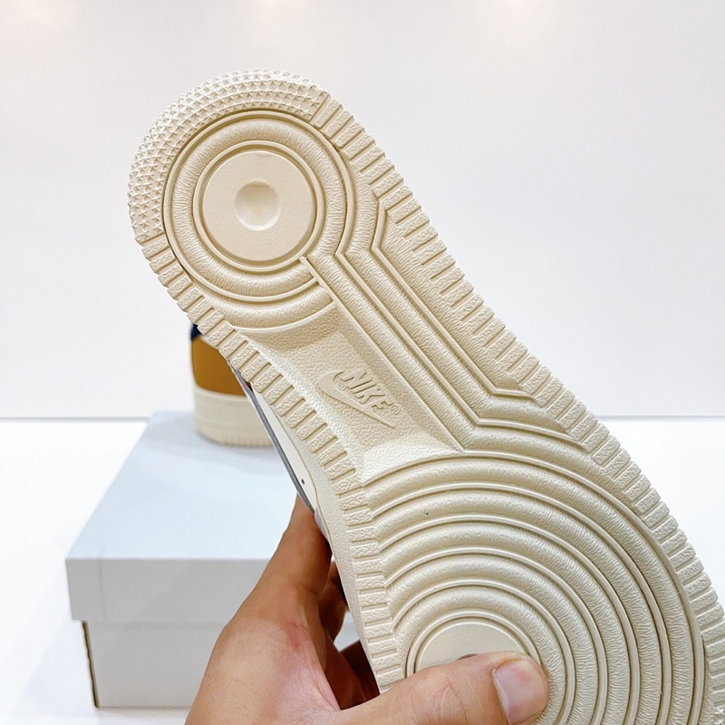 Giày sneaker Air force 1 Sail Cream ( Af1 Nâu Xám ) - Bản chuẩn đẹp fullbox