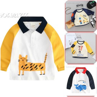 [THANH LÝ] ST17⚡Size90-130⚡Áo thun polo cho bé trai Xiliba, cotton 100%⚡HÀNG QUẢNG CHÂU CAO CẤP - QUẦN ÁO TRẺ EM⚡