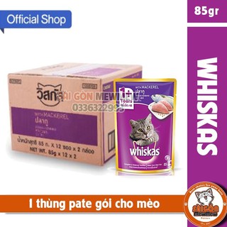 1 thùng pate gói Whiskas cho mèo