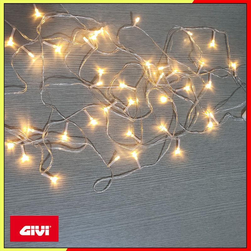 Dây đèn LED nhấp nháy trang trí Noel, trang trí phòng ngủ dài 8m không nháy màu vàng